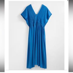 & Other Stories Blue Midi Dress